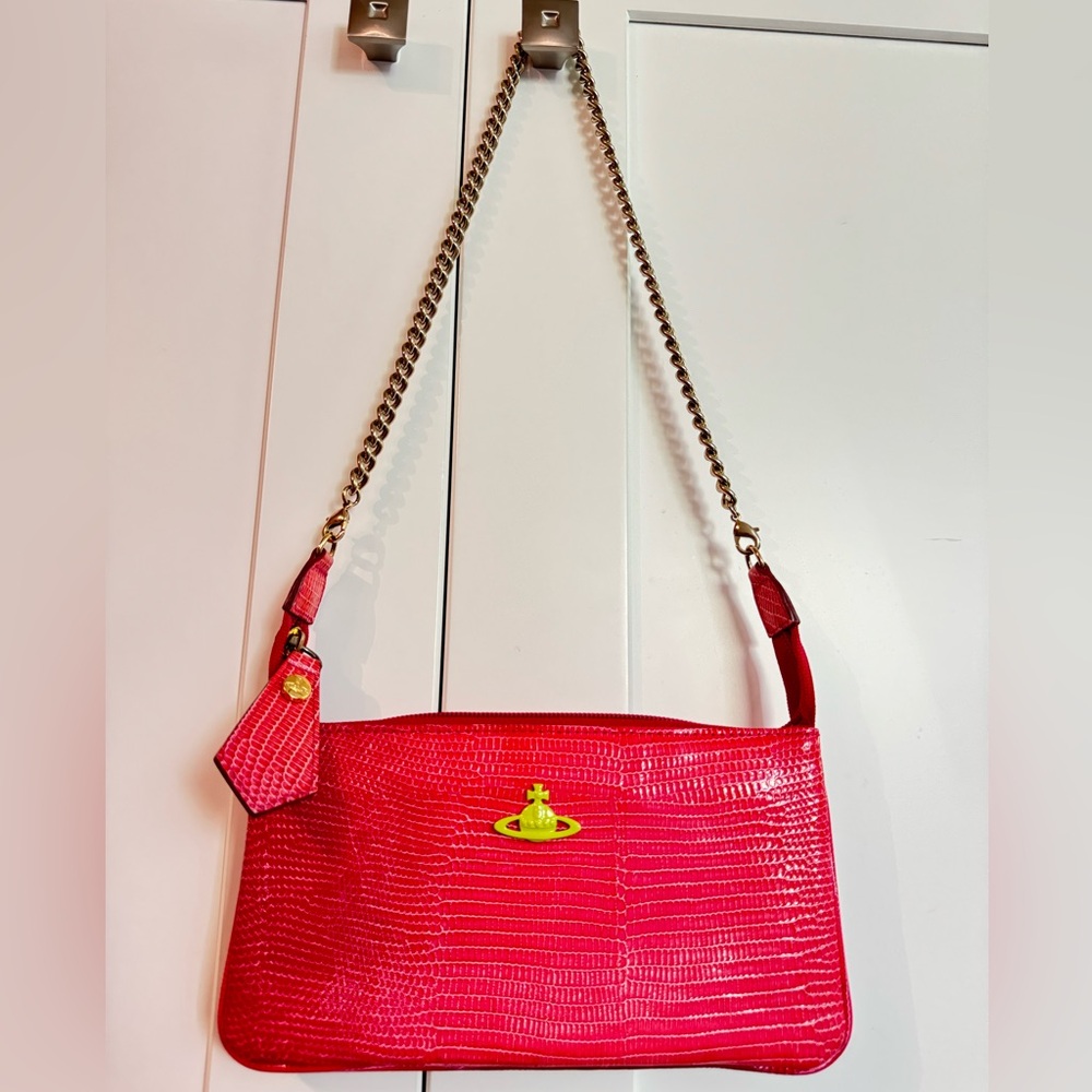 Vivienne Westwood bag clutch pouch purse handbag shoulder bag removable chain